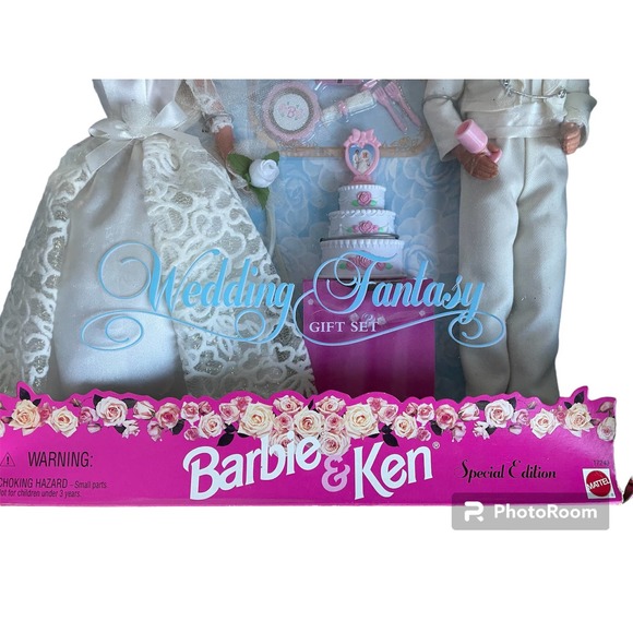 New in Box! Vintage 1996 Barbie and Ken Wedding Fantasy Gift‎ Set - Picture 3 of 6